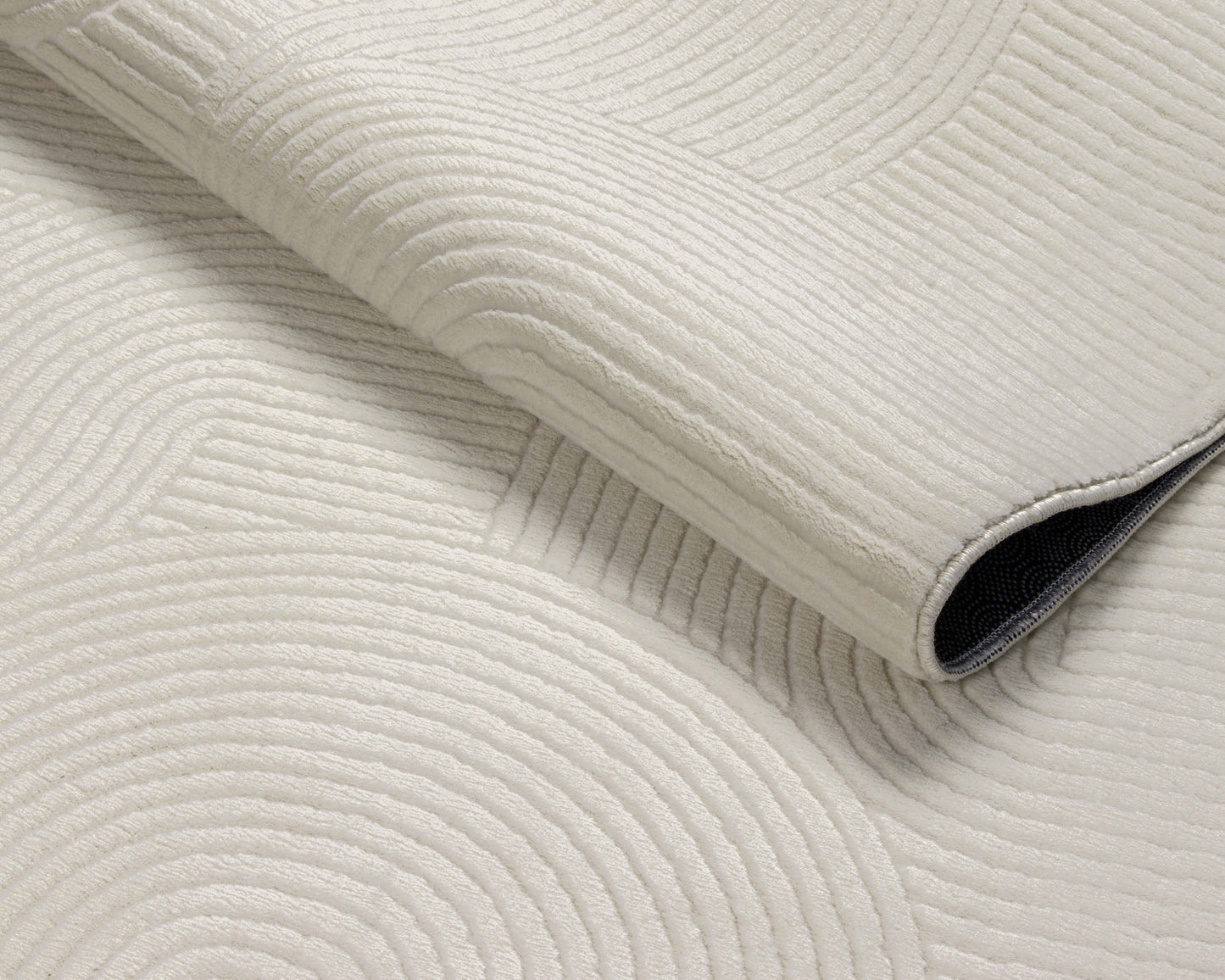 Tapis crème à motifs géométriques lavable en machine - STILO 390