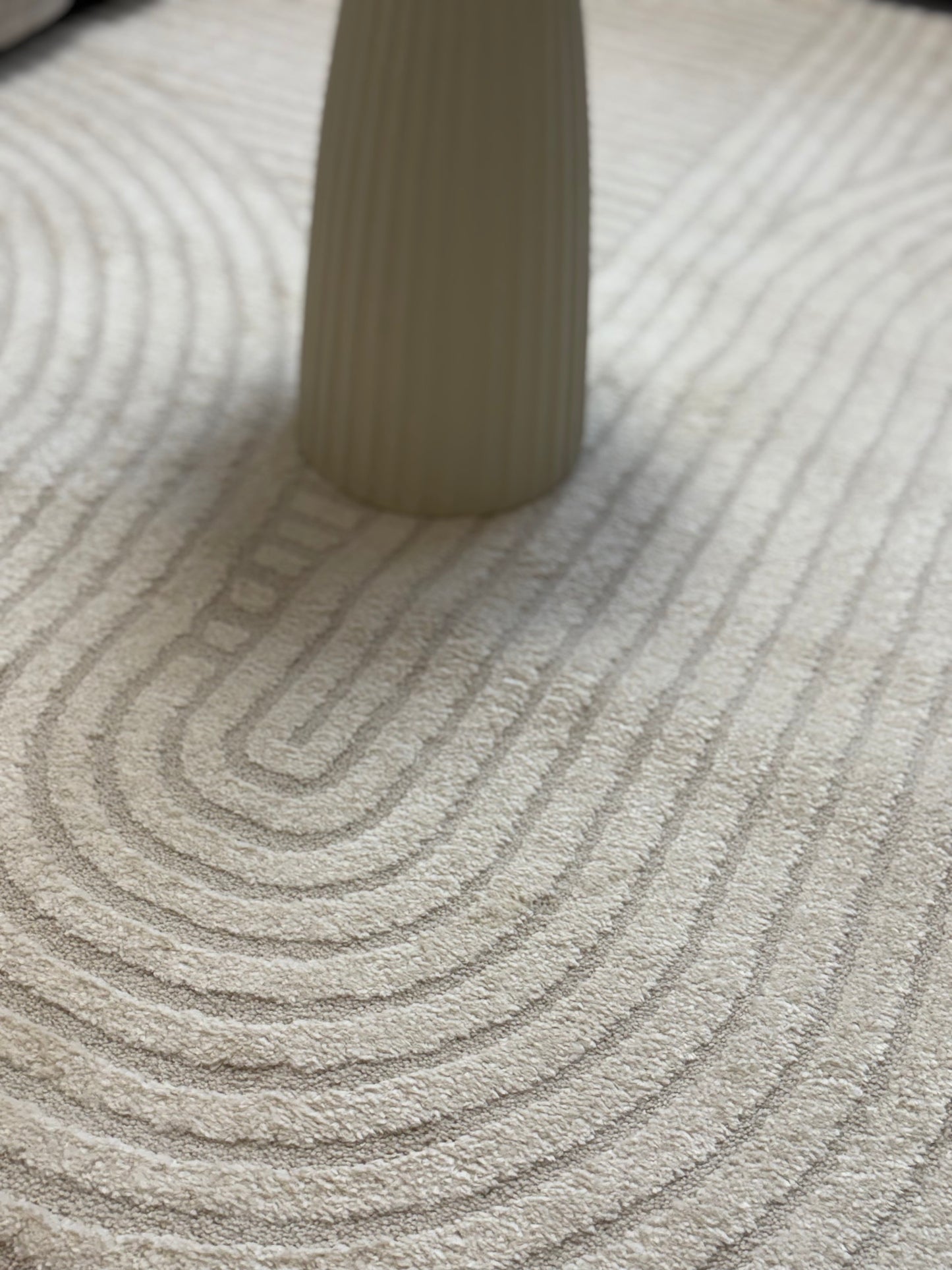 Tapis crème à motifs géométriques– Pour salon et chambre - ELIO 51
