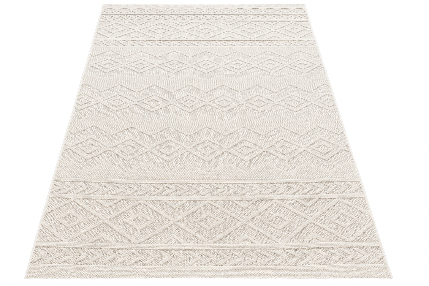 Tapis style berbère crème–Pour salon et chambre-MIRA 02