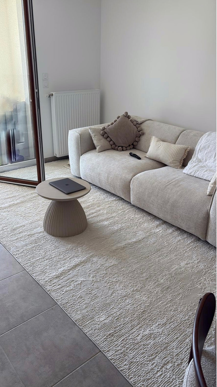 Tapis crème moderne - Pour salon et chambre - SIGNO 05