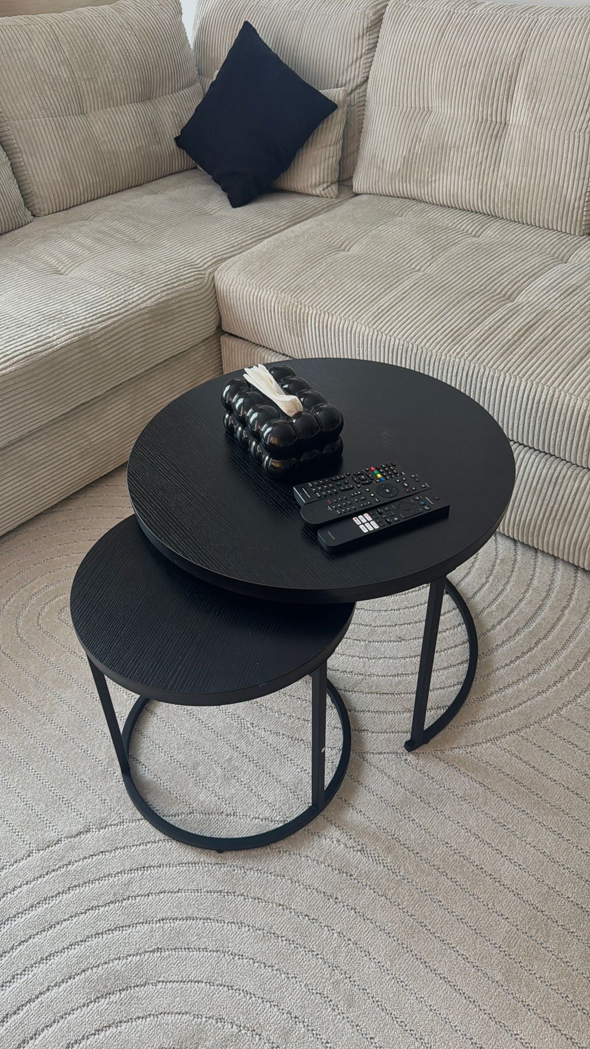 Tapis tissé à plat intérieur et extérieur, couleur crème, Tenerife 260
