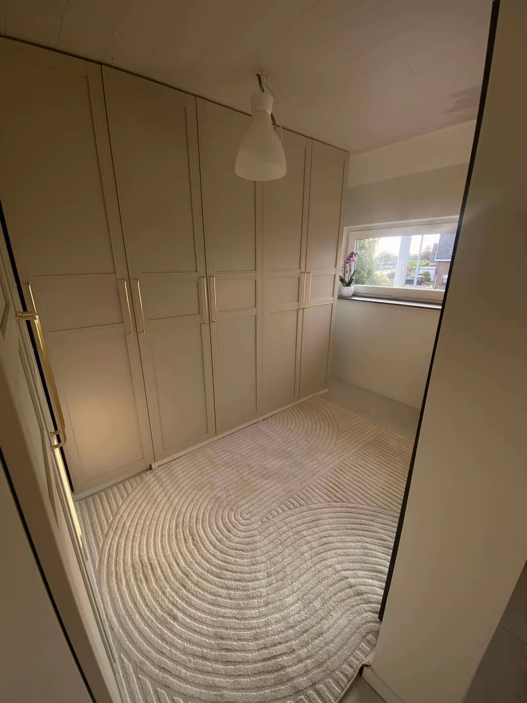 Tapis crème à motifs géométriques– Pour salon et chambre - ELIO 51