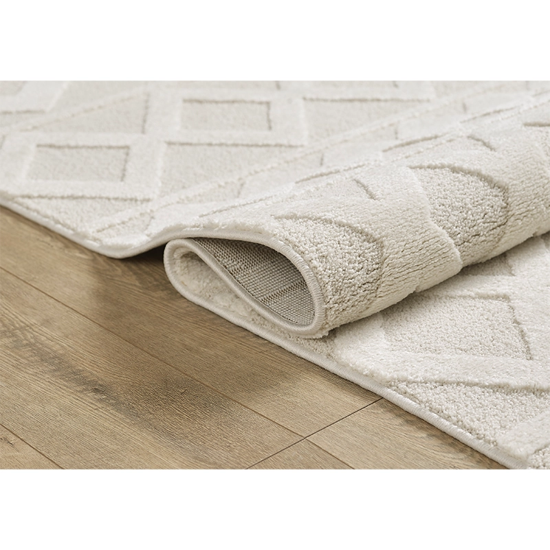 Tapis crème à motifs géométriques– Pour salon et chambre - ELIO 54