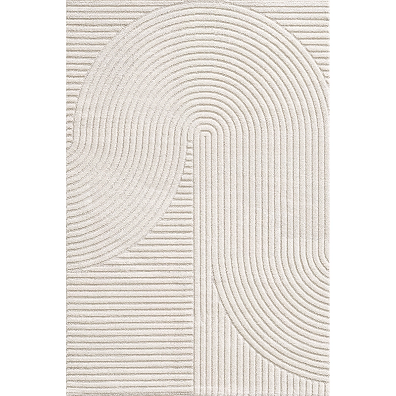 Tapis crème à motifs géométriques– Pour salon et chambre - ELIO 51