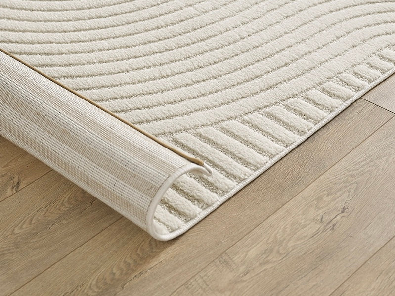 Tapis crème à motifs géométriques– Pour salon et chambre - ELIO 51