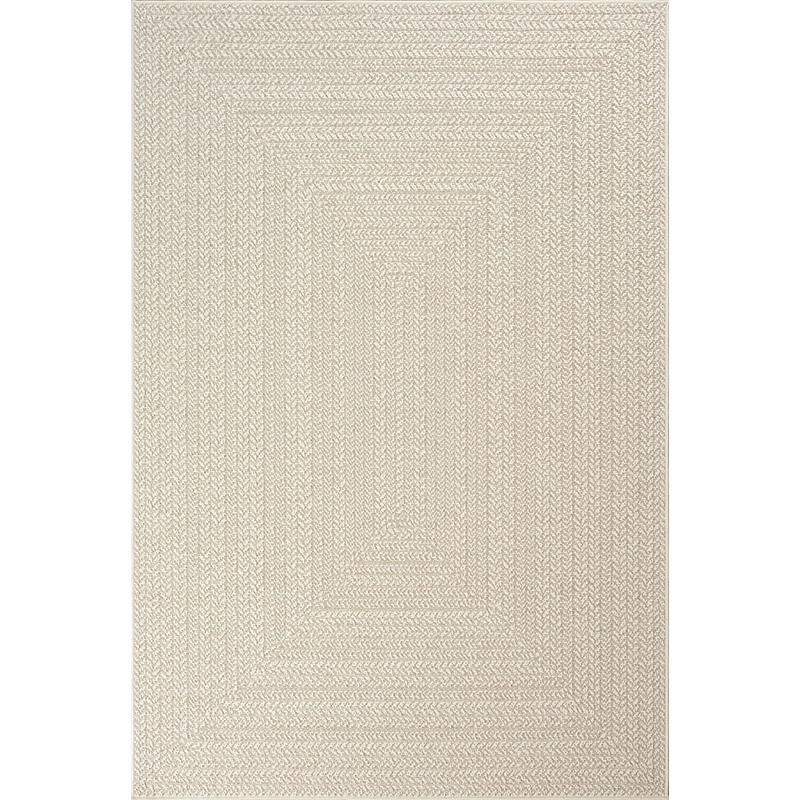 Tapis pour intérieur et extérieur effet jute, nature- Kenzy 5001