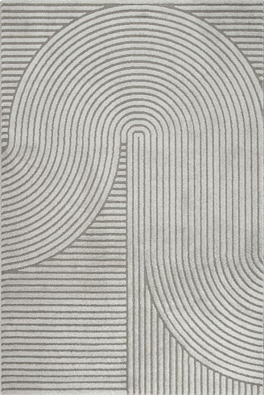 Tapis crème à motifs géométriques– Pour salon et chambre - ELIO 51