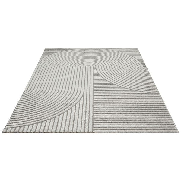 Tapis crème à motifs géométriques– Pour salon et chambre - ELIO 51