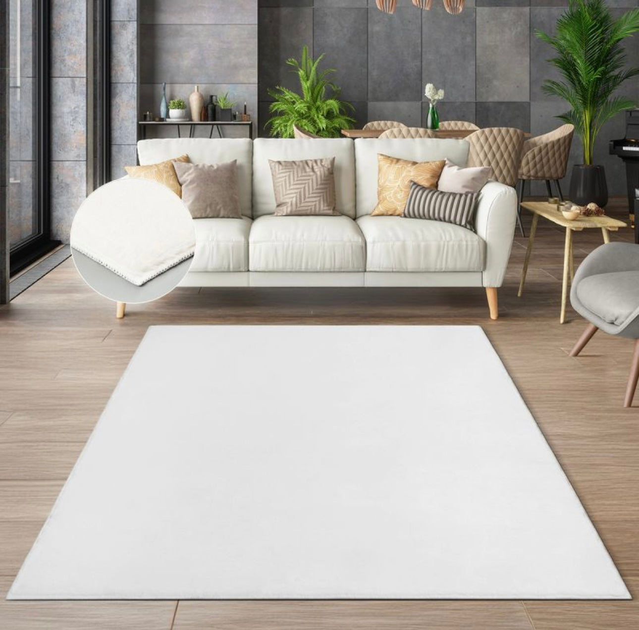 Tapis à poils doux- Lavable en machine- Focus