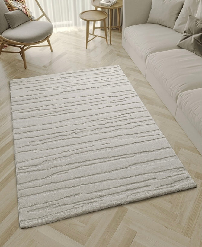 Tapis crème à motifs géométriques– Pour salon et chambre - ELIO 57