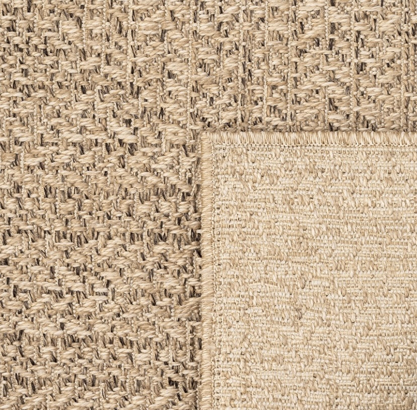 Tapis pour intérieur et extérieur effet jute, nature- Kenzy 5001
