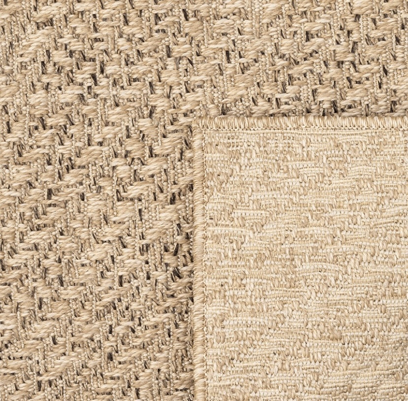 Tapis pour intérieur et extérieur effet jute, nature- Kenzy 03
