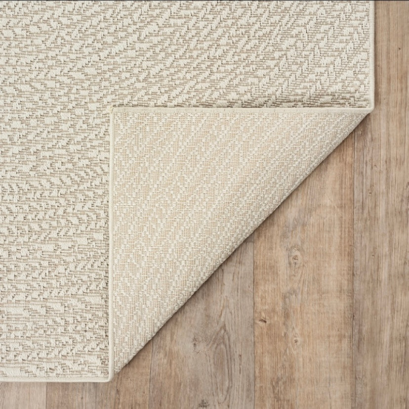 Tapis pour intérieur et extérieur effet jute, nature- Kenzy 03