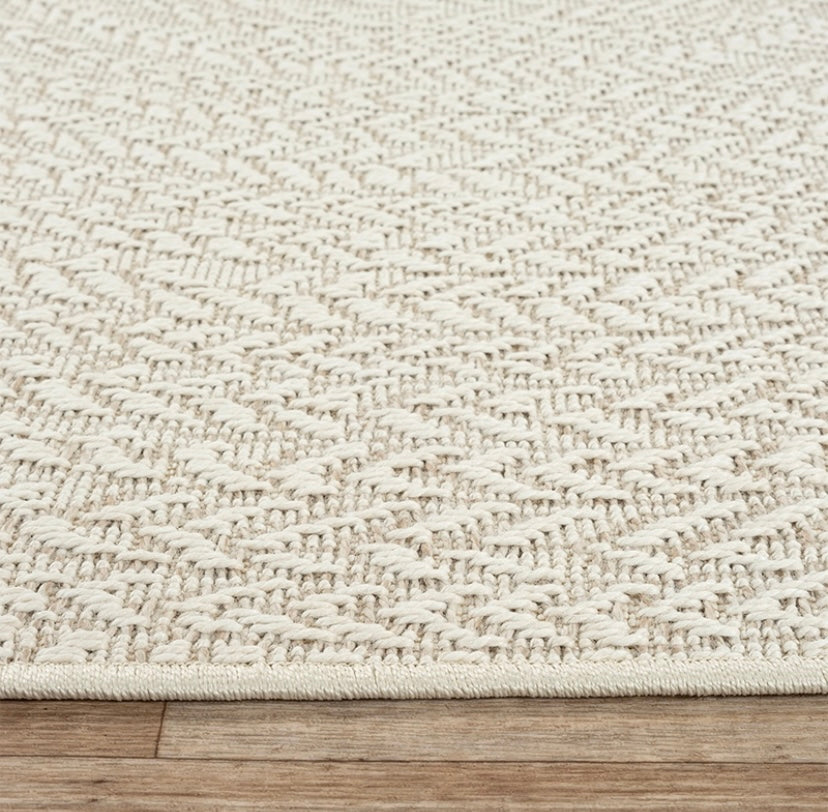 Tapis pour intérieur et extérieur effet jute, nature- Kenzy 03