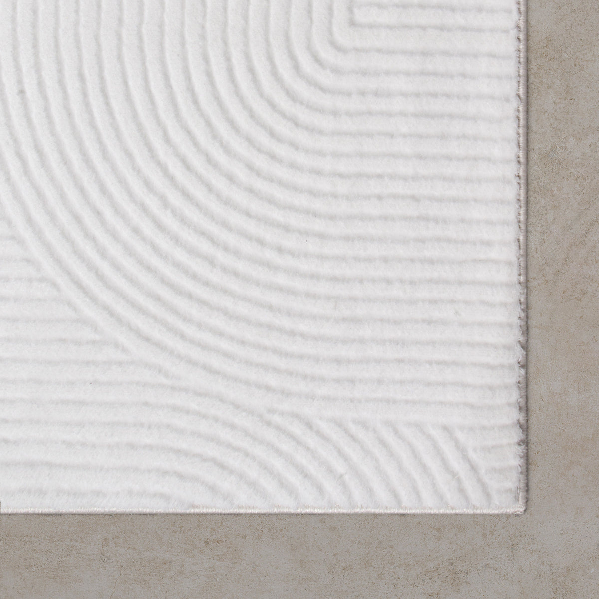 Tapis STILO 390 blanc – motifs géométriques