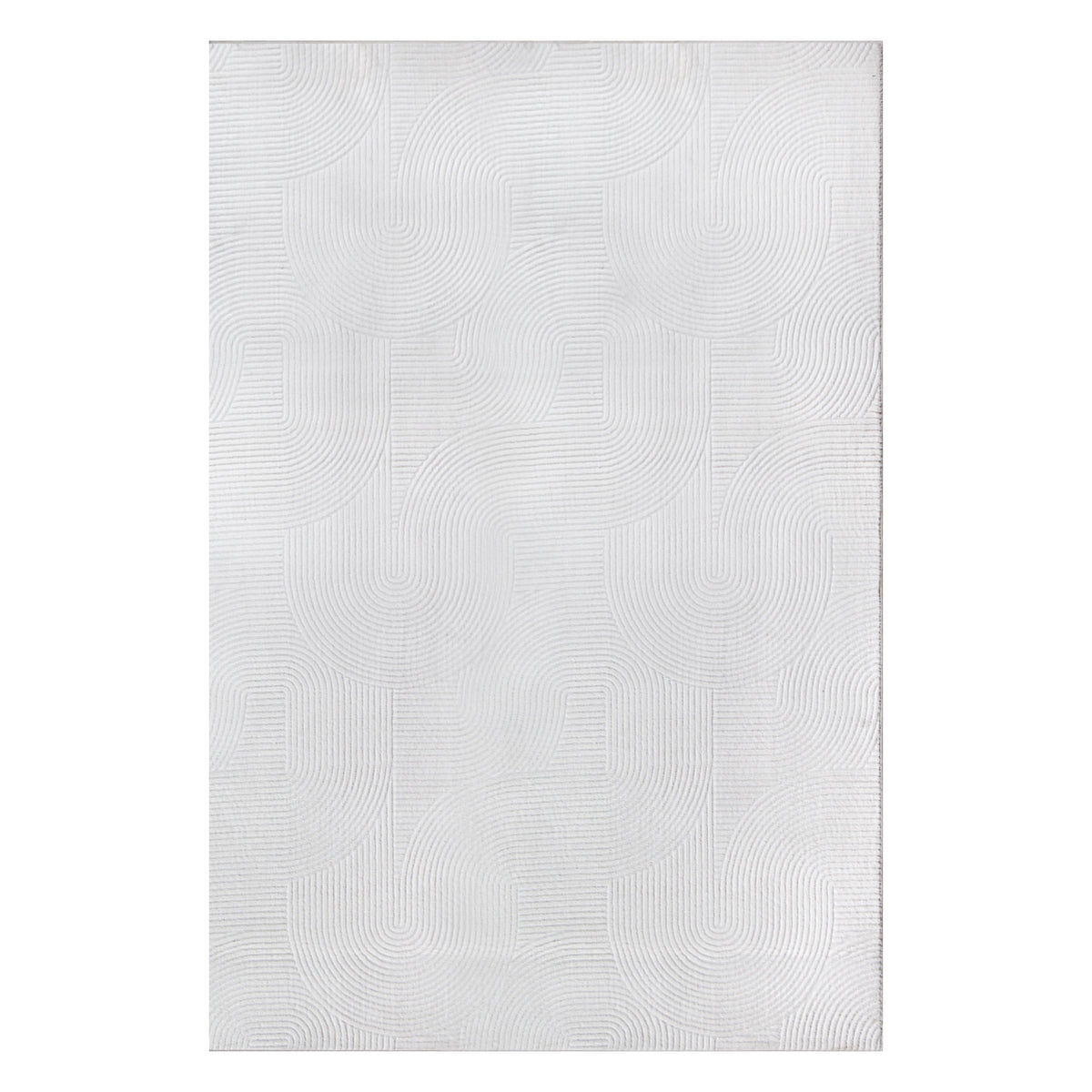 Tapis STILO 390 blanc – motifs géométriques