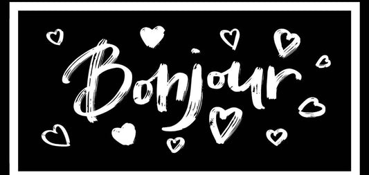 Tapis de cuisine “Bonjour”