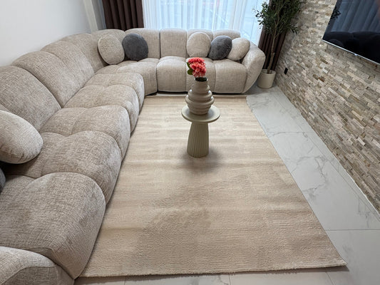 Tapis beige moderne - Pour salon et chambre - SIGNO 05