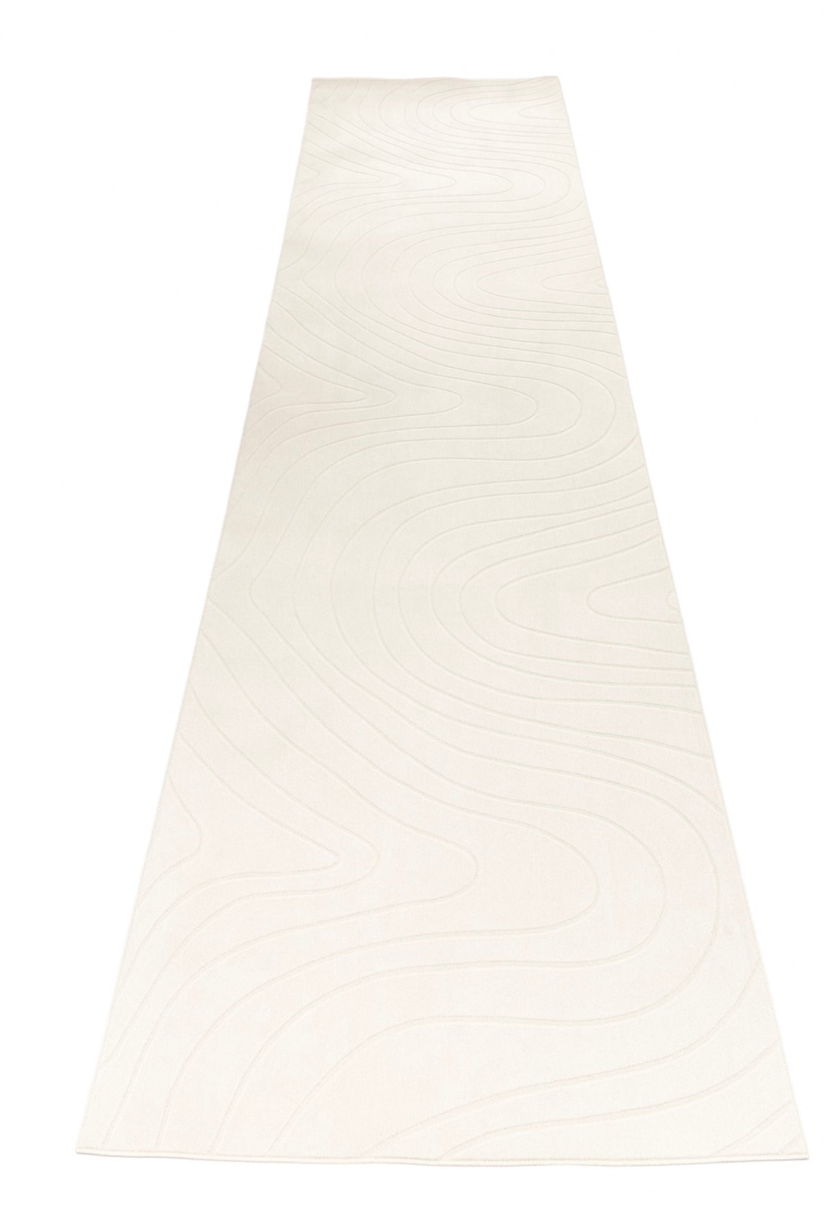 Tapis de couloir STILO 01 crème – motifs circulaires