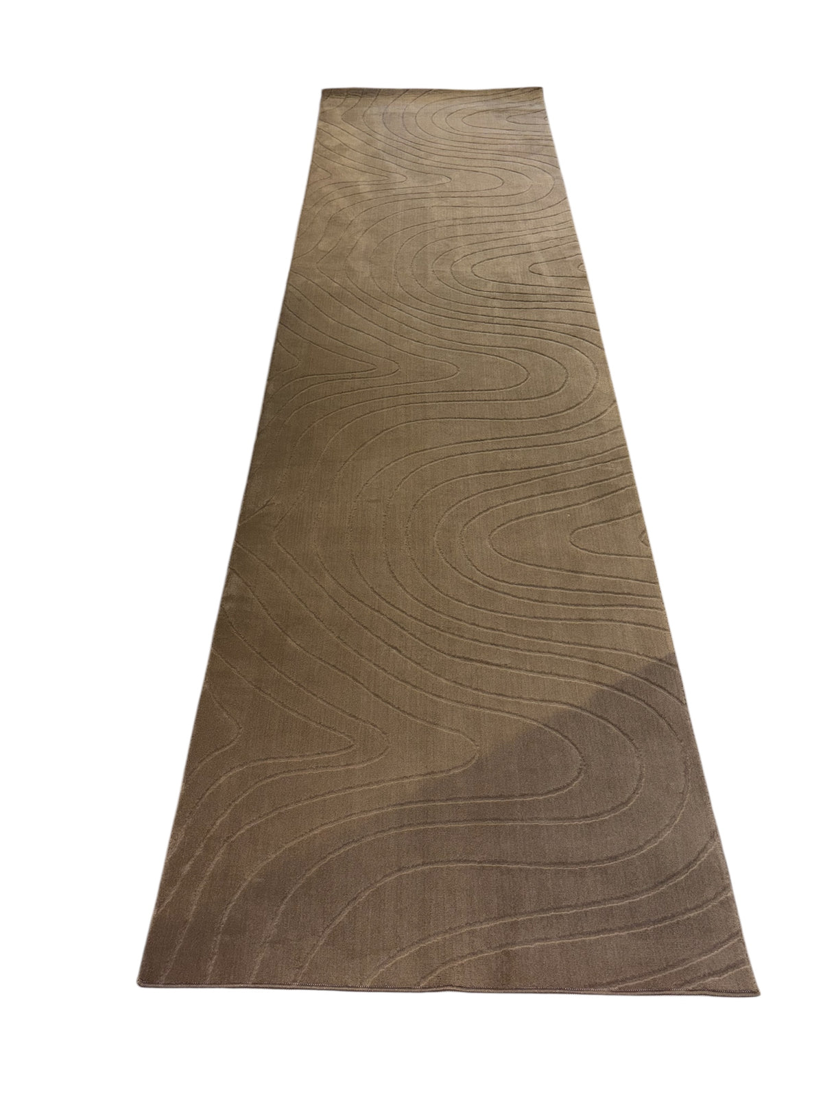 Tapis de couloir STILO 01 taupe – motifs circulaires