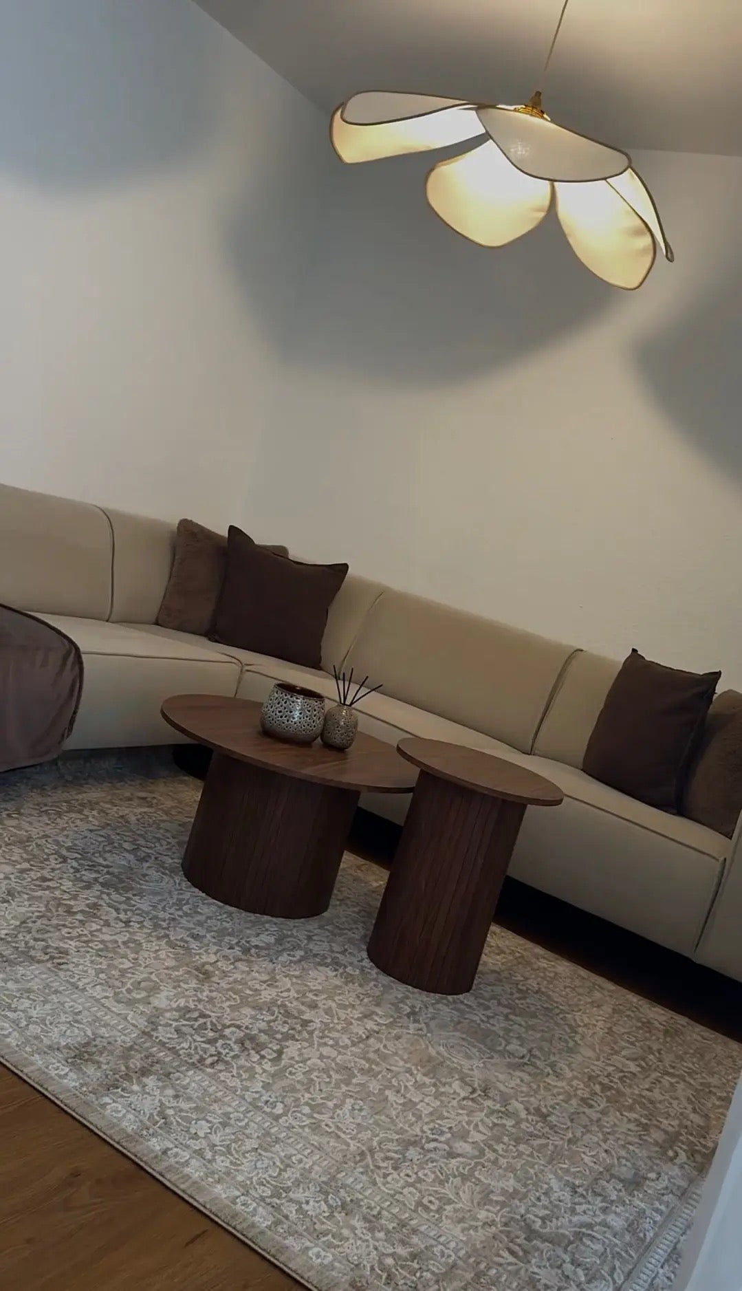 Tapis VESTIGE 04 Marron 
Vintage - Chic et
Moderne pour Salon &
Chambre