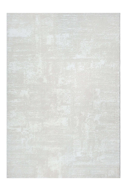 Tapis à Relief Abstrait - SIGNO 05 Crème